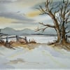 original art watercolour landscape painting ( ref F 398)