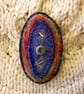 Oval Merino Wool Brooch. - Image 1