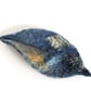 Felted leaf brooch : blues - Image 4
