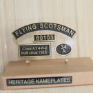 Heritage Railway Nameplates with stats