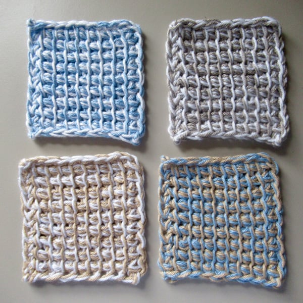 Beach Coasters - Crochet Handmade