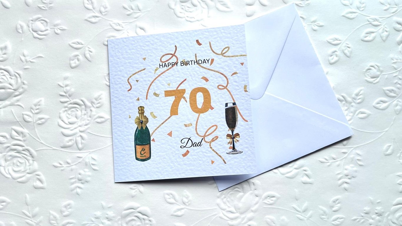Handmade Personalised Birthday Card with Envelope, Age Birthday Card   C015