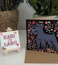 Schnauzer Dog Greeting card