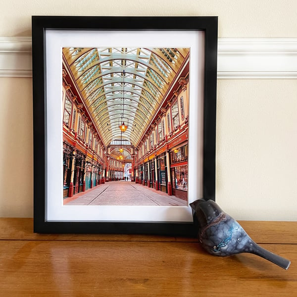 Framed Photo of Leadenhall Market, London Print