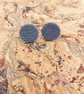 grey knit textured studs 
