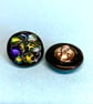 Black Dichroic Buttons, set of 2 - Image 6