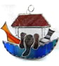 Noahs Ark Suncatcher Stained Glass Handmade 035 - Image 3