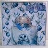 Holidays - Greeting Card Frosted Winter Pocket Card by Carolee Crafts PB6 - 0027