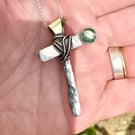 Sterling Silver Cross Pendant Necklace 