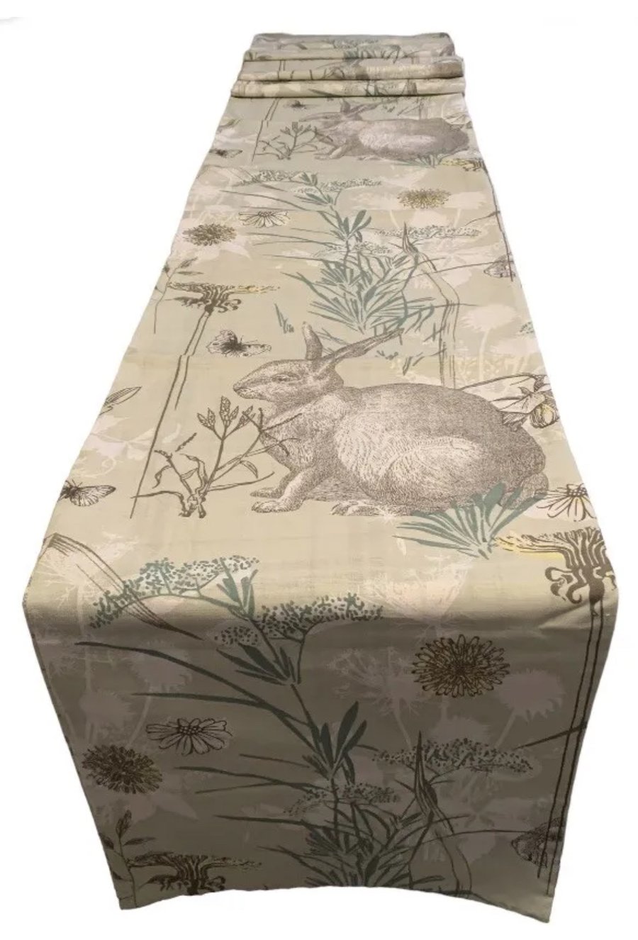 Hare Rabbit, Table Runner,  1m x 30cm Last One