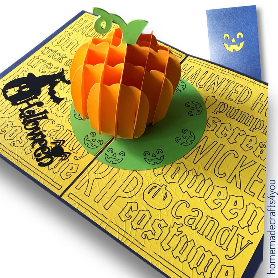 Pop up Halloween Pumpkin Card