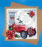 Christmas card for him, 3d, Husband, Son, Grandfather, Brother, Family, Friends