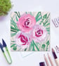 Summer Floral Card Collection - pack of four Flower cards - Image 3