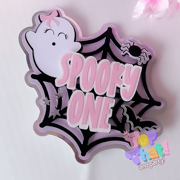 Spooky One Cake Topper