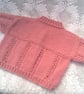 Children's Round Neck Cardigan with Ribbed Bottom and Sleeves, Knitted Cardigan - Image 8