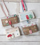 Set of 4 Wooden House Hanging Decorations Seasons 