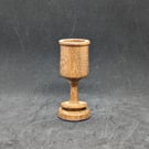 Handcrafted, Toothpick holder made from Iroko with a decorative ring