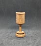 Handcrafted, Toothpick holder made from Iroko with a decorative ring
