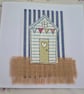 Handmade beach hut card - Image 1