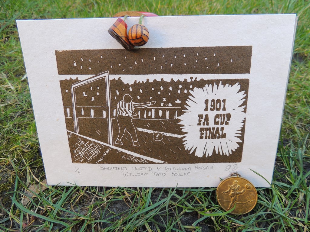 'Sheffield United v Tottenham Hotspur' (1901 FA Cup Final) - (edition of 4)