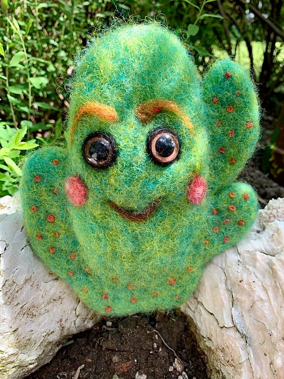 Needle Felted Cactus, Wool cacti, Felt succulent, felt cactus, cactus lover gift