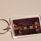 Bristol Bridge at Night Photography keyring 