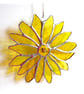 Yellow Flower Stained Glass Suncatcher Handmade 011 Sunflower