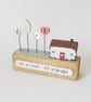 Little Wooden House with Festive Garden 'All is Calm All is Bright' - Image 4