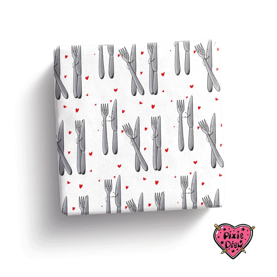11th Anniversary wrapping paper for your steel anniversary year