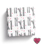 11th Anniversary wrapping paper for your steel anniversary year