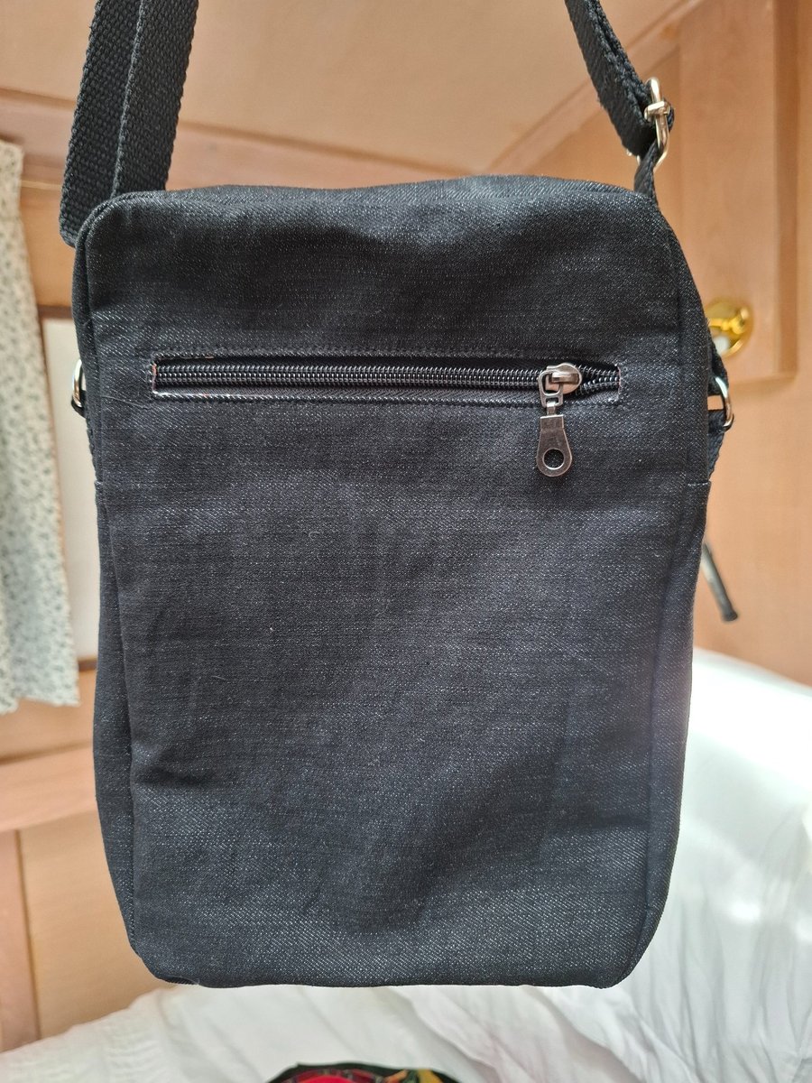 charcoal denim bag
