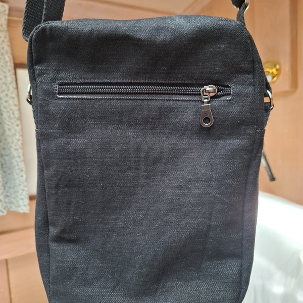 charcoal denim bag