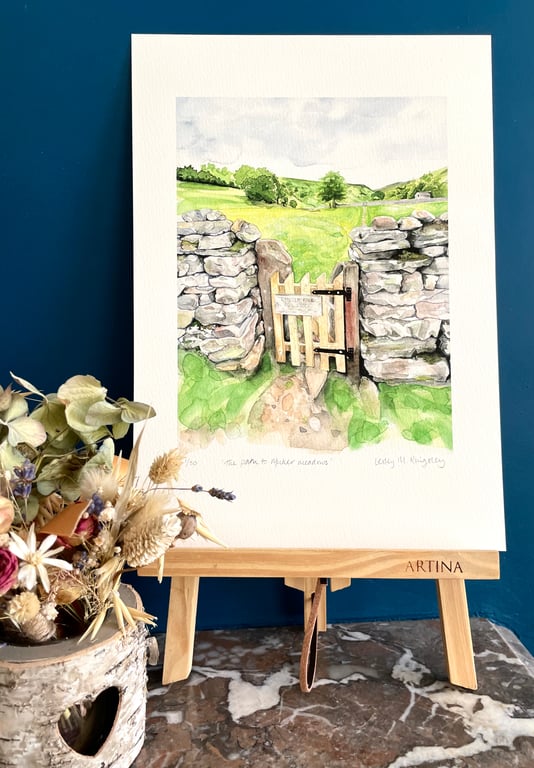 'Path through Muker Meadows' limited edition giclée print