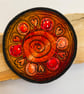 Embroidered circular patterned brooch pin of badge.  - Image 1