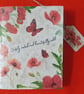 A6 Notebook Poppies and Butterflies Collage