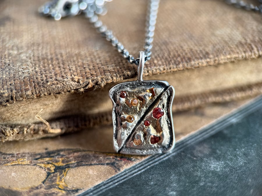 Sterling Silver Marmalade on Toast Necklace