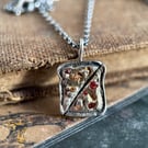 Sterling Silver Marmalade on Toast Necklace