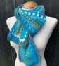 Unisex Autumn Skies Handmade Scarf  - Image 3