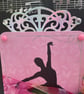 Ballerina en pointe silhouette birthday card - Image 3