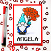 Gnome Personalised Valentine's, Birthday, Anniversary, Just Because Card 