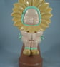 Ceramic Yellow Sunflower Baby Figurine Garden Plant Pot Ornament Decoration. - Image 1