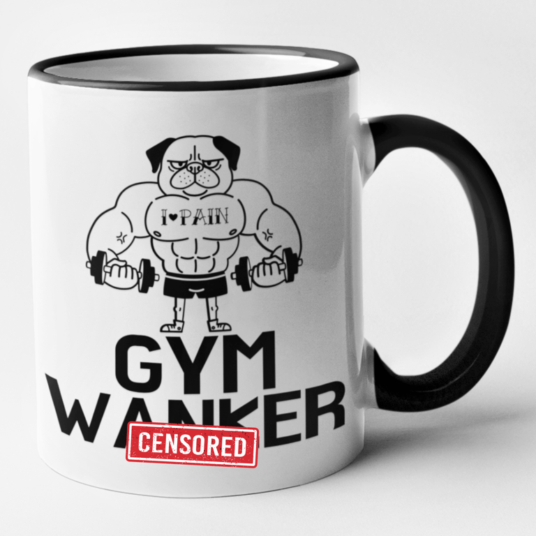Gym W..ker Mug Rude Funny Novelty Coffee Cup Birthday Present Gift Best 