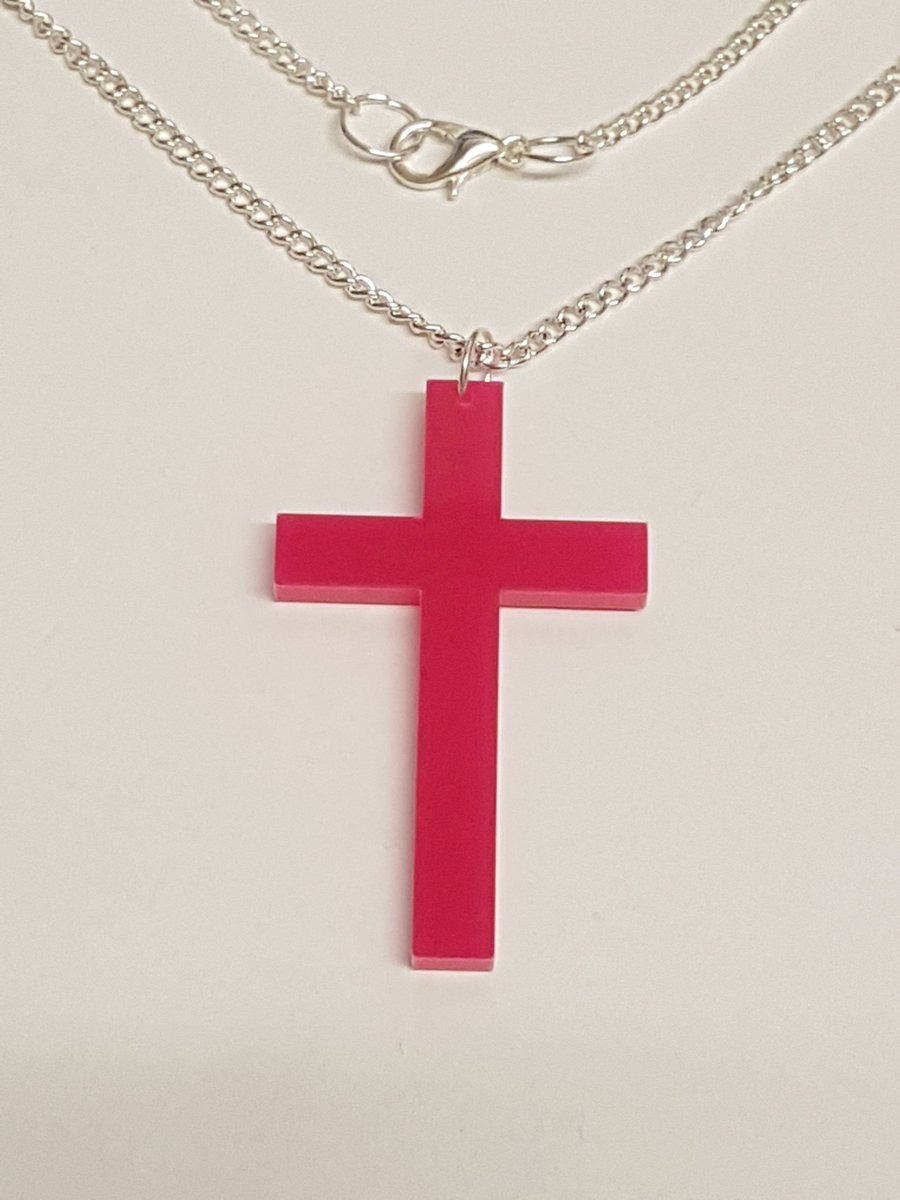 Cross Necklace - Acrylic