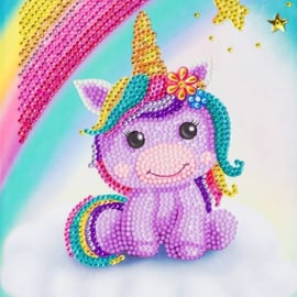 Rainbow unicorn notebook diamond painting kit