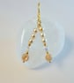 Glass Pearl Earrings With Shell And Swarovski Crystal - Handmade In Devon - Image 5
