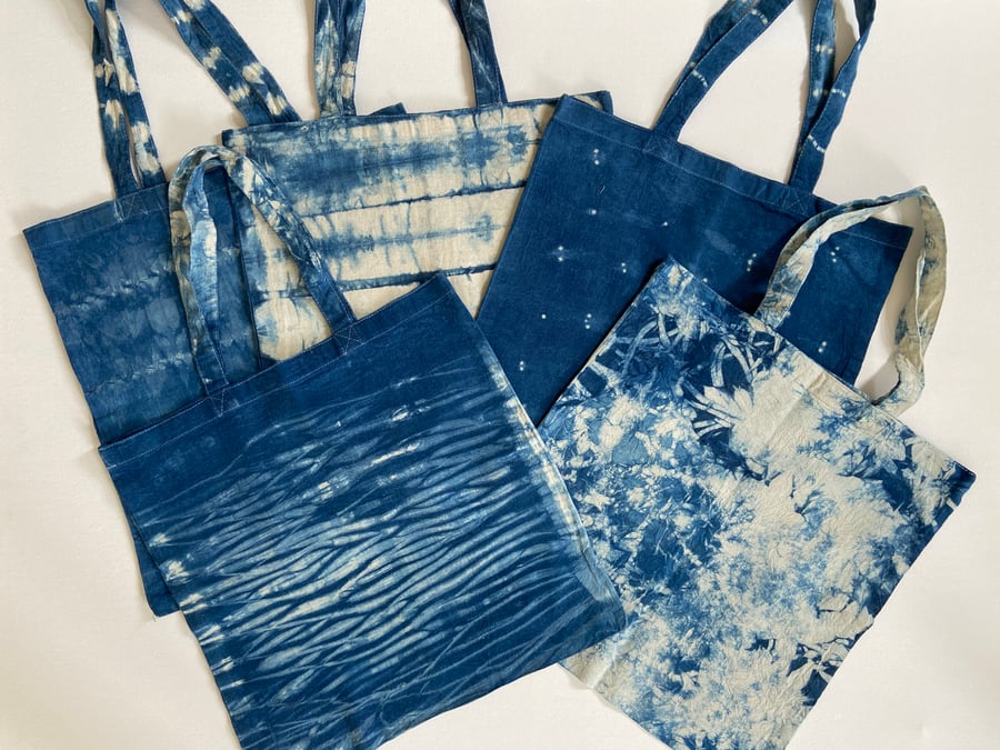 Shibori Cotton Tote Bag