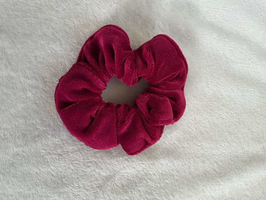 Red Velvet Scrunchie Hair Accessory