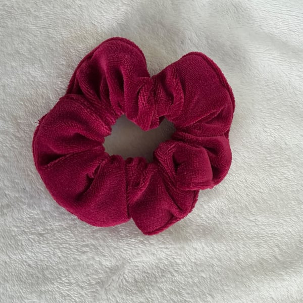 Red Velvet Scrunchie Hair Accessory