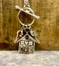 Handmade Silver Gingerbread House Pendant - Image 2