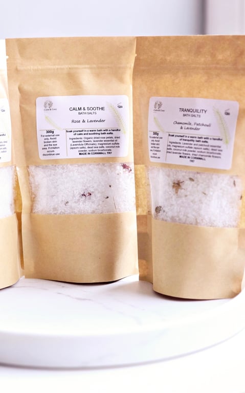 HANDMADE ORGANIC BATH SALTS SELECTION 300G (2PK)